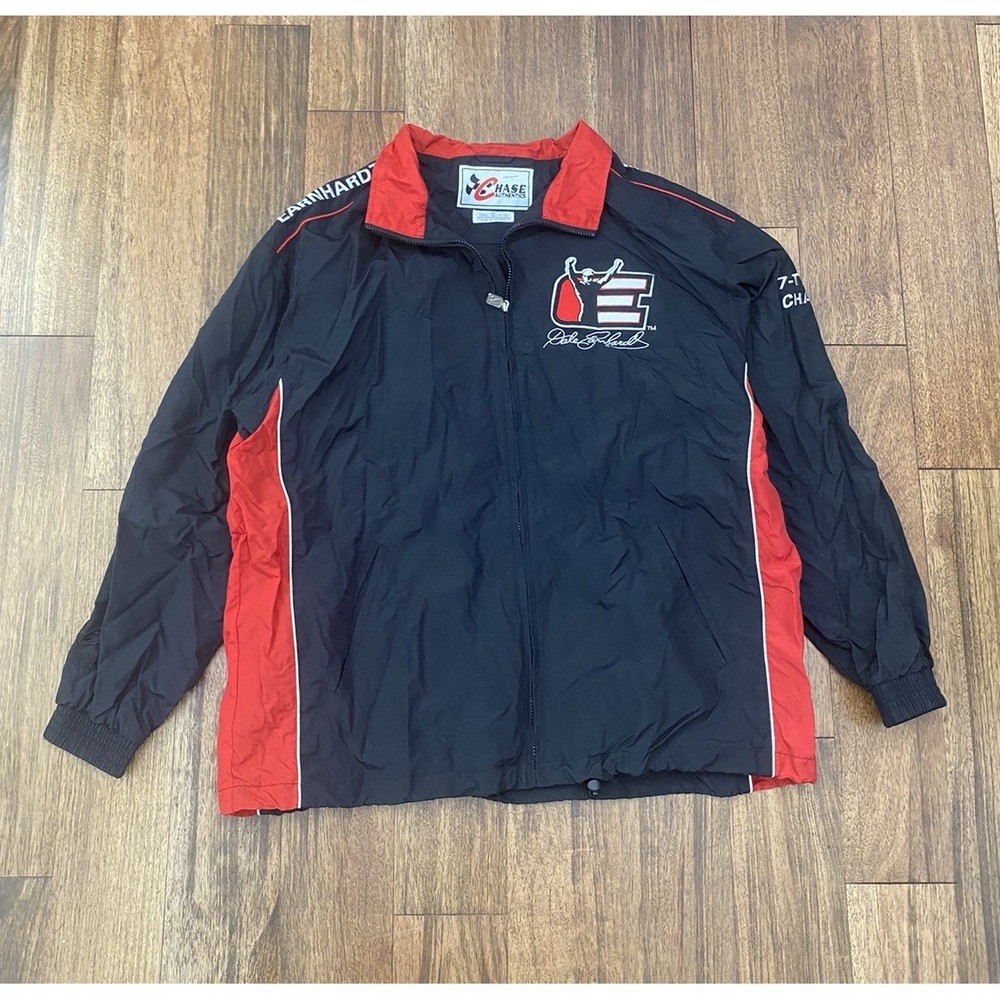 Vintage Chase DALE EARNHARDT "THE INTIMIDATOR" Zippered XL Windbreaker Jacket